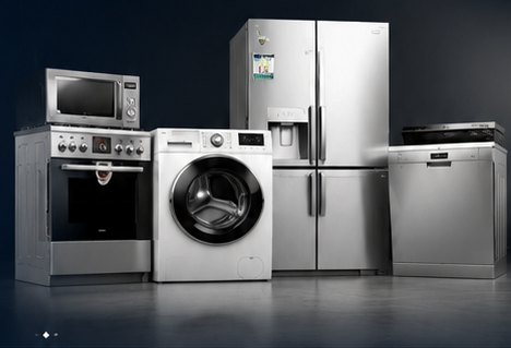 Refrigerator, cooking range, washing machine, microwave and dishwasher